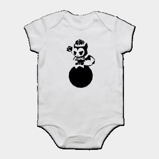 Brownie Magician minimal silhouette white Baby Bodysuit